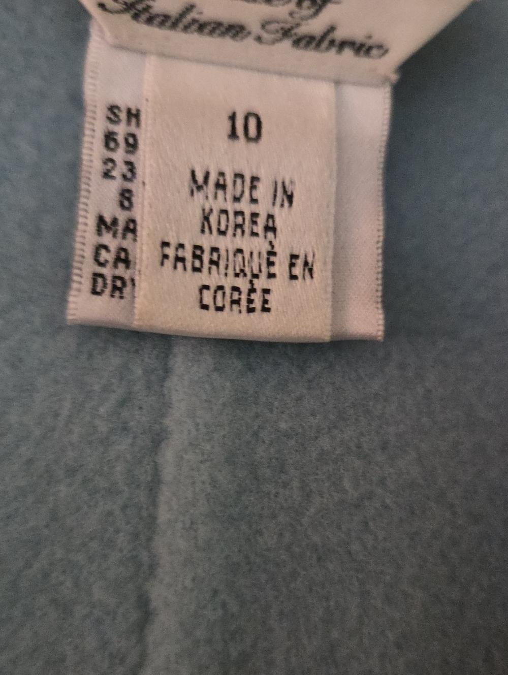 Talbots. Light Blue Women's Wool-Blend Button Jacket - Picture 2 of 3